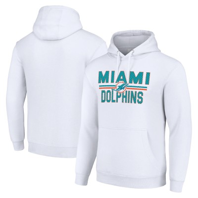 Толстовка Miami Dolphins Starter Unisex Team Mesh Print Graphic Tri-Blend - White