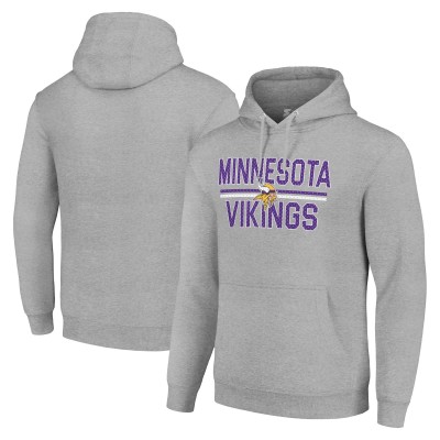 Толстовка Minnesota Vikings Starter Unisex Team Mesh Print Graphic Tri-Blend - Heather Gray
