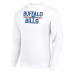 Свитшот Buffalo Bills Starter White Team Mesh Print Graphic Pullover