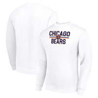 Свитшот Chicago Bears Starter White Team Mesh Print Graphic Pullover
