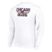 Свитшот Chicago Bears Starter White Team Mesh Print Graphic Pullover