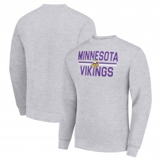 Свитшот Minnesota Vikings Starter Team Mesh Print Graphic - Heather Gray