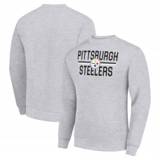 Кофта Pittsburgh Steelers Starter Heather Gray Team Mesh Print Graphic
