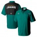 Jacksonville Jaguars Columbia Green Tamiami Color Block Omni-Shade Button-Down Shirt