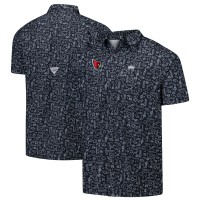 Arizona Cardinals Columbia PFG Black Super Slack Tide Omni-Wick Button-Up Shirt