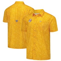 Pittsburgh Steelers Columbia PFG Gold Super Slack Tide Omni-Wick Button-Up Shirt