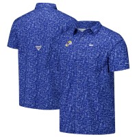 Los Angeles Rams Columbia PFG Super Slack Tide Omni-Wick Button-Up Shirt - Royal