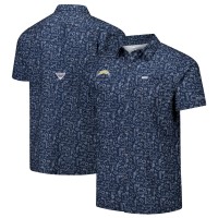 Los Angeles Chargers Columbia PFG Navy Super Slack Tide Omni-Wick Button-Up Shirt