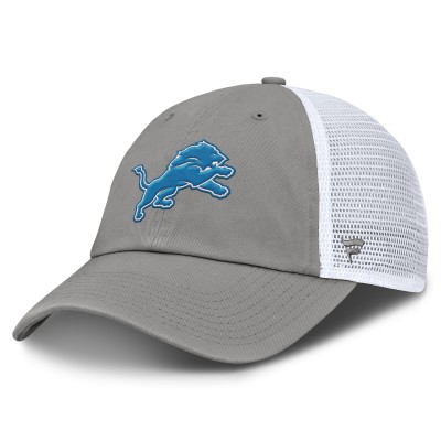 Бейсболка Detroit Lions Fanatics Gray/White Trucker