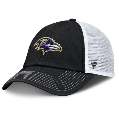 Бейсболка Baltimore Ravens Fanatics Black/White Trucker