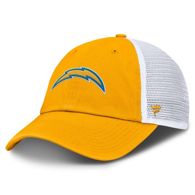 Бейсболка Los Angeles Chargers Fanatics Gold/White Trucker