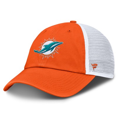 Бейсболка Miami Dolphins Fanatics Orange/White