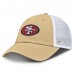 Бейсболка San Francisco 49ers Fanatics Gold/White Trucker