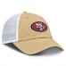 Бейсболка San Francisco 49ers Fanatics Gold/White Trucker
