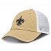 Бейсболка New Orleans Saints Fanatics Gold/White Trucker