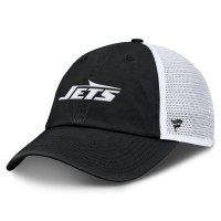 Бейсболка New York Jets Fanatics Black/White Trucker