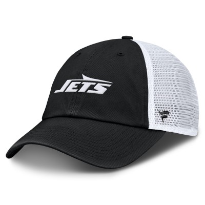 Бейсболка New York Jets Fanatics Black/White Trucker