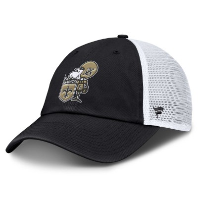 Бейсболка New Orleans Saints Fanatics Black Basic Vintage Trucker