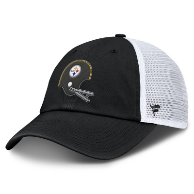 Бейсболка Pittsburgh Steelers Fanatics Black/White Vintage Trucker