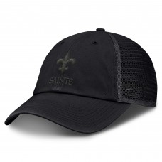Бейсболка New Orleans Saints Fanatics Basic Black on Black Trucker