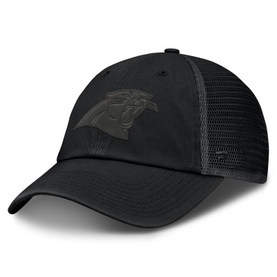Бейсболка Carolina Panthers Fanatics Basic Black on Black Trucker