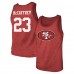 Майка Christian McCaffrey San Francisco 49ers Majestic Threads Tri-Blend Player Name & Number - Scarlet