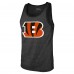 Майка Joe Burrow Cincinnati Bengals Majestic Threads Tri-Blend Player Name & Number - Black