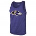 Майка Lamar Jackson Baltimore Ravens Majestic Threads Tri-Blend Player Name & Number - Purple