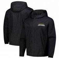 Jacksonville Jaguars Dunbrooke Black Tropic Waterproof Packable Full-Zip Hoodie Jacket