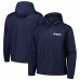 New England Patriots Dunbrooke Navy Tropic Waterproof Packable Full-Zip Hoodie Jacket