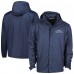 Seattle Seahawks Dunbrooke Navy Tropic Waterproof Packable Full-Zip Hoodie Jacket