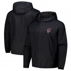 Толстовка на молнии Atlanta Falcons Dunbrooke Black Tropic Waterproof Packable