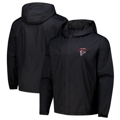 Толстовка на молнии Atlanta Falcons Dunbrooke Black Tropic Waterproof Packable