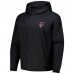 Толстовка на молнии Atlanta Falcons Dunbrooke Black Tropic Waterproof Packable