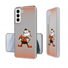 Cleveland Browns Linen Logo Galaxy Clear Case