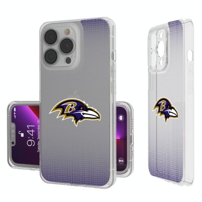 Baltimore Ravens Linen Logo iPhone Clear Case