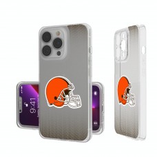 Cleveland Browns Linen Logo iPhone Clear Case
