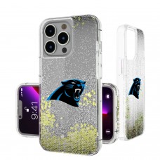 Carolina Panthers Linen Logo iPhone Glitter Case