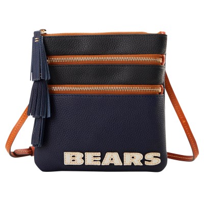 Chicago Bears Dooney & Bourke Infield Triple Zip Crossbody Purse