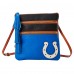 Indianapolis Colts Dooney & Bourke Infield Triple Zip Crossbody Purse