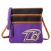 Baltimore Ravens Dooney & Bourke Infield Triple Zip Crossbody Purse