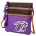 Baltimore Ravens Dooney & Bourke Infield Triple Zip Crossbody Purse
