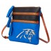 Carolina Panthers Dooney & Bourke Infield Triple Zip Crossbody Purse