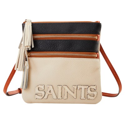 Сумка через плечо New Orleans Saints Dooney & Bourke Infield Triple Zip