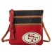 Сумка через плечо San Francisco 49ers Dooney & Bourke Infield Triple Zip