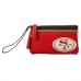 San Francisco 49ers Dooney & Bourke Infield Double-Zip Wristlet