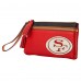 San Francisco 49ers Dooney & Bourke Infield Double-Zip Wristlet
