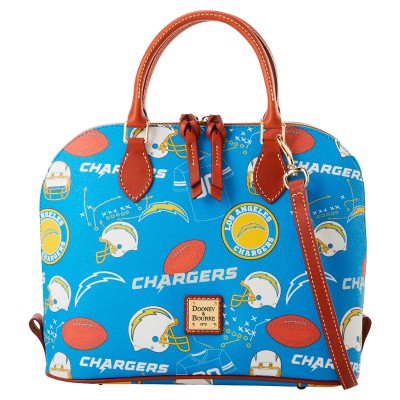 Los Angeles Chargers Dooney & Bourke Game Day Zip Zip Satchel
