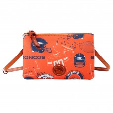 Denver Broncos Dooney & Bourke Top Zip Crossbody Purse