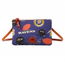 Baltimore Ravens Dooney & Bourke Top Zip Crossbody Purse